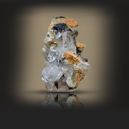 Brookite, Quartz, Chlorite, Inclusion, Green Quartz, 89 Grams, 445 Carats, Pakistan Mineral, Rare Mineral, Collector Specimen, Large Specimen, Crystal Cluster, Combination Specimen