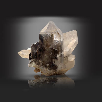 Brookite, Quartz, Inclusion, Included Quartz, 14.5 Grams, Pakistan Mineral, Titanium Dioxide, Rare Mineral, Collector Specimen, Miniature Specimen, Crystal Cluster, Rutile, Aesthetic Mineral