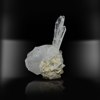 Rare Faden & Etched Quartz Cluster on Matrix - Pakistan