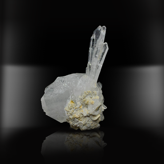 Rare Faden & Etched Quartz Cluster on Matrix - Pakistan