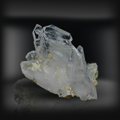 Faden Quartz, Calcite, Damage Free Quartz, 438 Carats, 87.7 Grams, Pakistan Mineral, Perfect Crystal, Investment Grade, Self Healing Crystal, Collector Cluster, Faden Crystal, Calcite on Quartz, Pristine