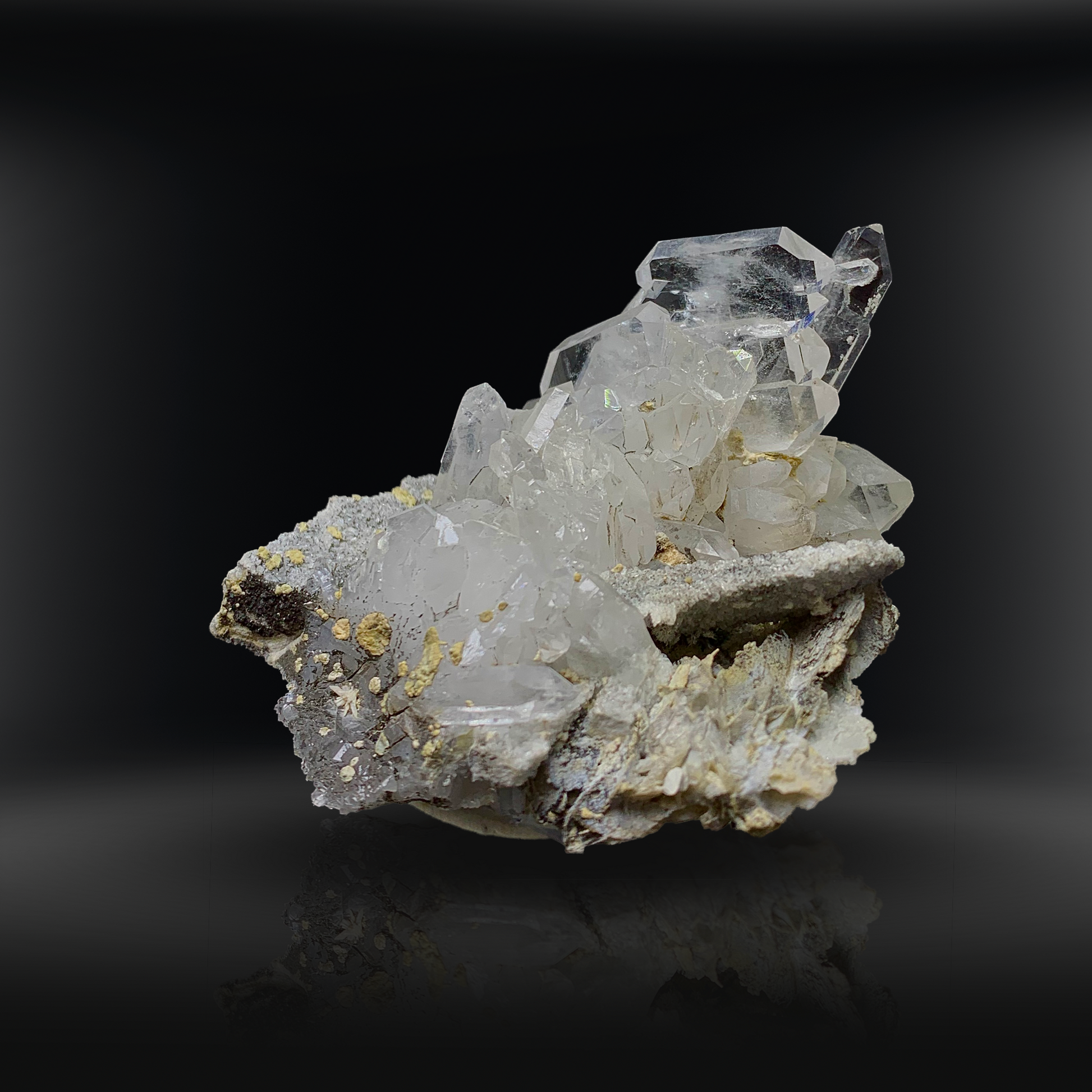Faden Quartz, Calcite, Damage Free Quartz, 438 Carats, 87.7 Grams, Pakistan Mineral, Perfect Crystal, Investment Grade, Self Healing Crystal, Collector Cluster, Faden Crystal, Calcite on Quartz, Pristine