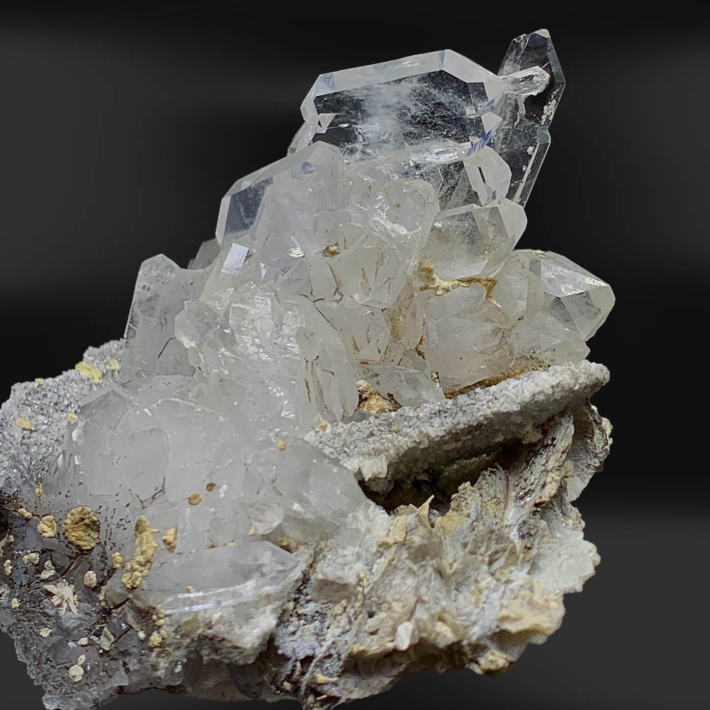 Faden Quartz, Calcite, Damage Free Quartz, 438 Carats, 87.7 Grams, Pakistan Mineral, Perfect Crystal, Investment Grade, Self Healing Crystal, Collector Cluster, Faden Crystal, Calcite on Quartz, Pristine