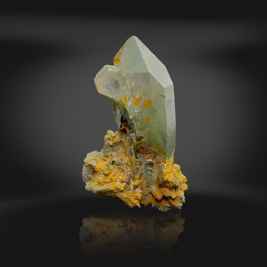 Chlorite Quartz, Green Quartz, Included Quartz, 805 Carats, 161 Grams, Pakistan Mineral, Heart Chakra, Cleansing Stone, Collector Specimen, Cabinet Specimen, Green Earth Quartz, Aesthetic Crystal,