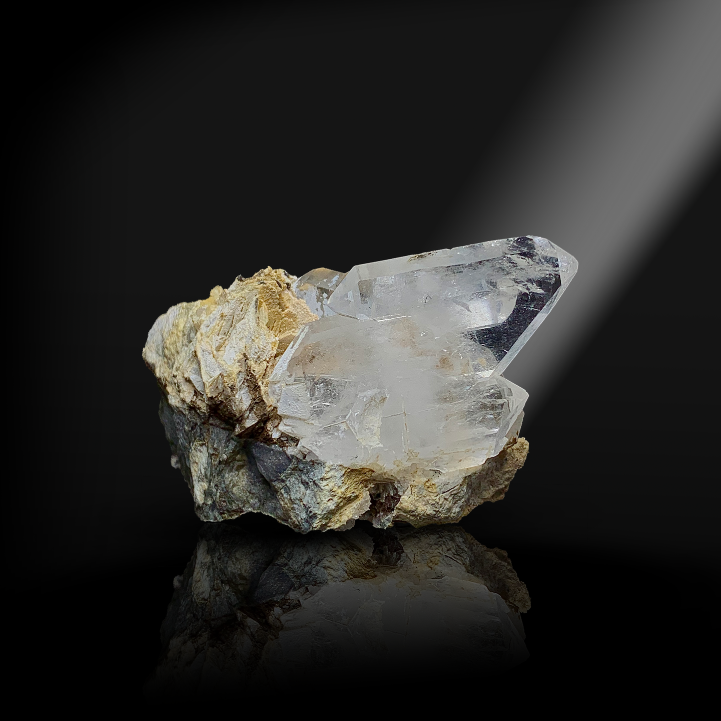 Faden Quartz, Rare Quartz, Self Healing Crystal, , Pakistan Mineral, Crystal Habit, Healing Crystal, Collector Specimen, Miniature Specimen, Faden Crystal, Quartz on Matrix