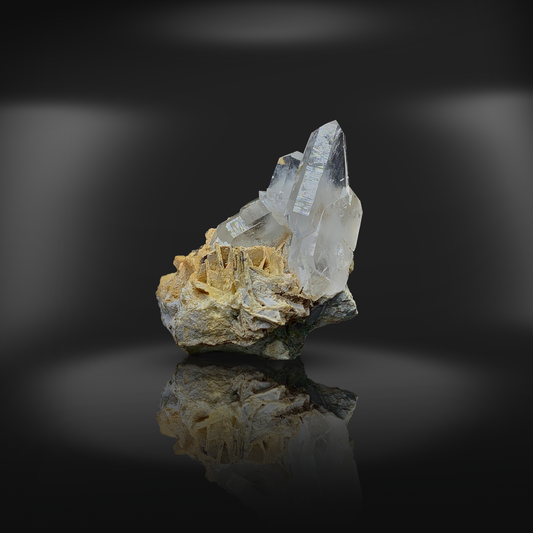 Faden Quartz, Rare Quartz, Self Healing Crystal, , Pakistan Mineral, Crystal Habit, Healing Crystal, Collector Specimen, Miniature Specimen, Faden Crystal, Quartz on Matrix