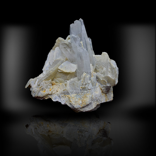 Faden Quartz, Calcite, Quartz Combination, 620 Carats, 124 Grams, Pakistan Mineral, Rare Crystal Habit, Healing Crystal, Collector Specimen, Cabinet Specimen, Faden Crystal, Calcite on Quartz, Large Specimen