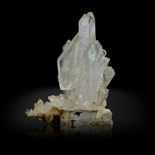 Faden Quartz, Rare Quartz, Unique Shape, 81 Carats, 16.2 Grams, Pakistan Mineral, Crystal Habit, Healing Crystal, Collector Specimen, Miniature Specimen, Faden Crystal, Quartz on Matrix, Self Healing Crystal