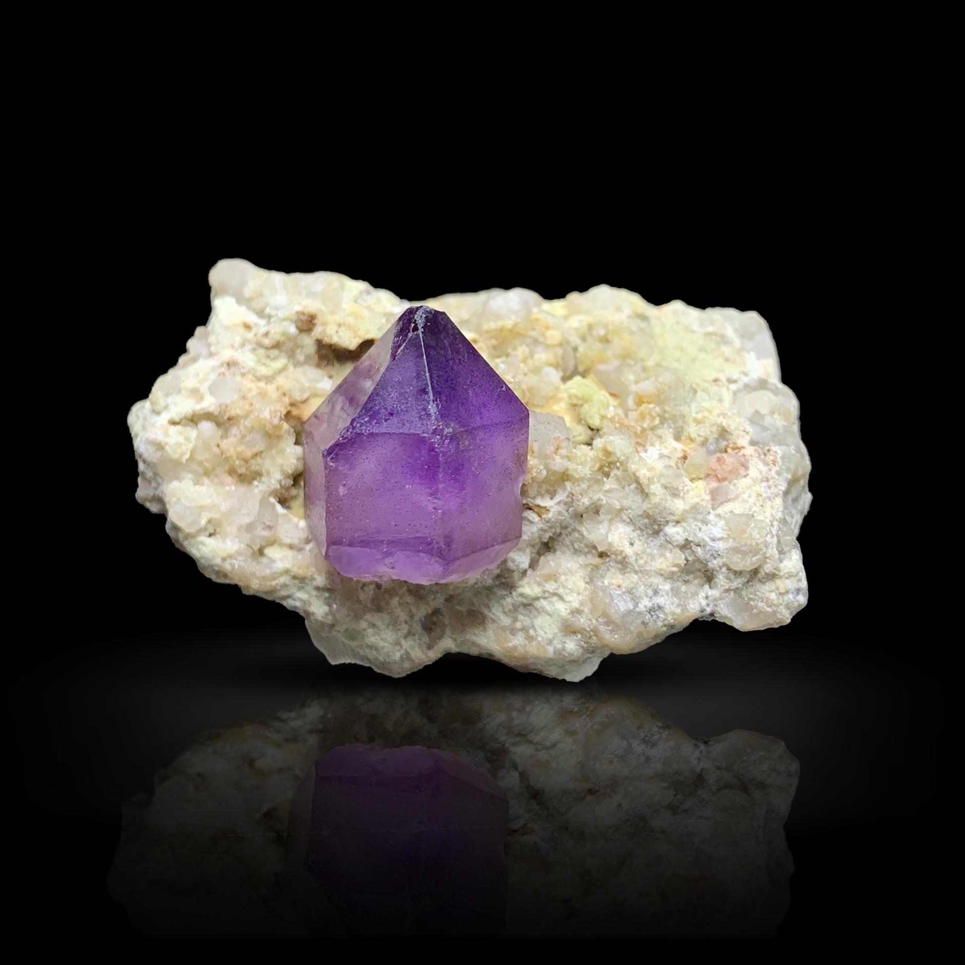 Amethyst, Quartz, Crystal Cluster, 36 Grams, 180 Carats, Afghanistan Mineral, Purple Crystal, On Matrix, Crown Chakra, Collector Specimen, Miniature Specimen, Silica, Healing Crystal