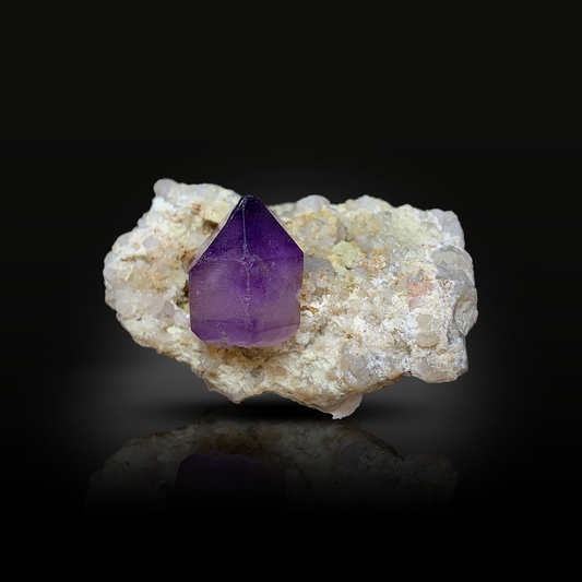 Amethyst, Quartz, Crystal Cluster, 36 Grams, 180 Carats, Afghanistan Mineral, Purple Crystal, On Matrix, Crown Chakra, Collector Specimen, Miniature Specimen, Silica, Healing Crystal