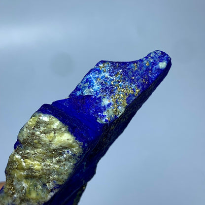 Lapis Lazuli, Rough Specimen, Fluorescent, UV Reactive, 48.6 Grams, 243 Carats, Afghanistan, Mine 4, Blue Stone, Pyrite, Lapidary Rough, Raw Mineral, Third Eye Chakra