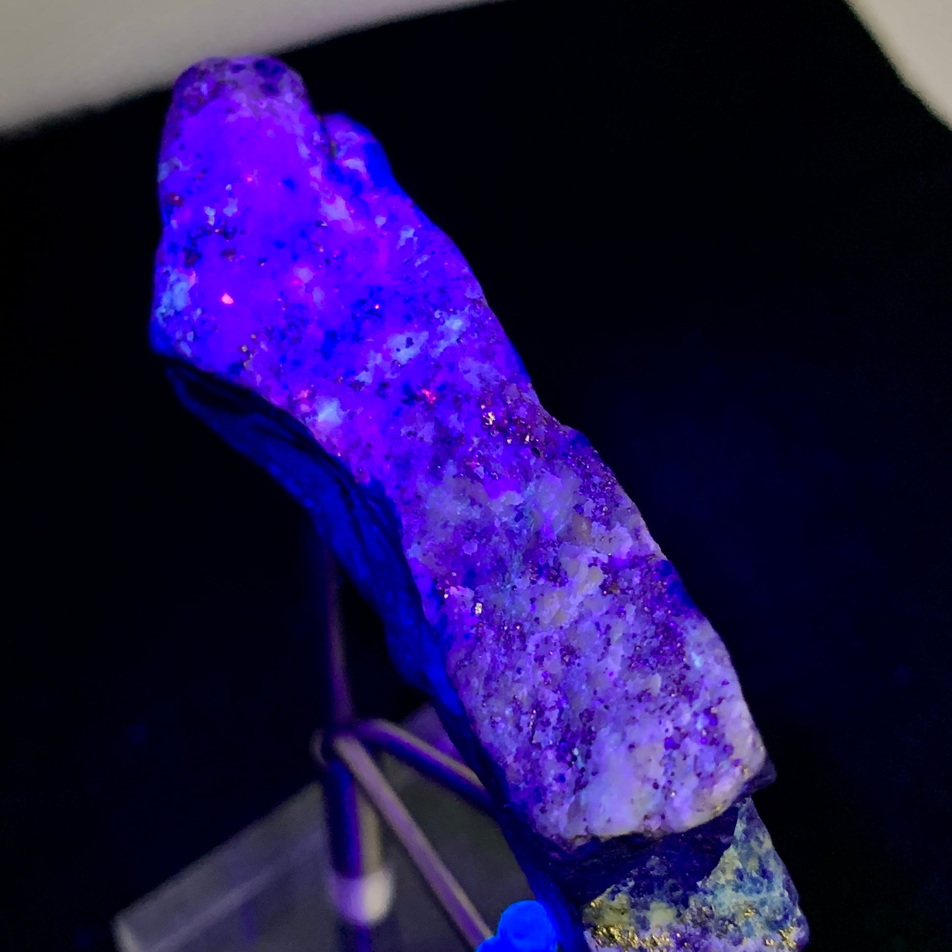 Lapis Lazuli, Rough Specimen, Fluorescent, UV Reactive, 48.6 Grams, 243 Carats, Afghanistan, Mine 4, Blue Stone, Pyrite, Lapidary Rough, Raw Mineral, Third Eye Chakra