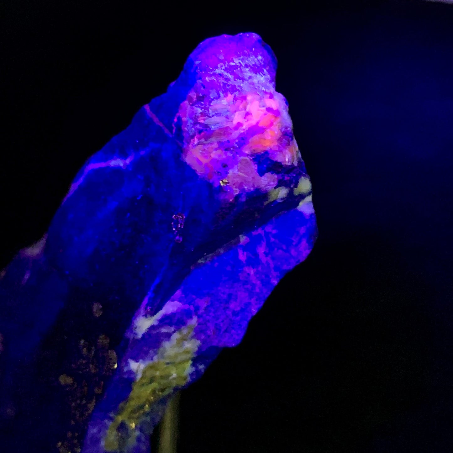 Lapis Lazuli, Rough Specimen, Fluorescent, UV Reactive, 48.6 Grams, 243 Carats, Afghanistan, Mine 4, Blue Stone, Pyrite, Lapidary Rough, Raw Mineral, Third Eye Chakra