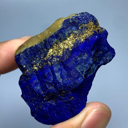 Lapis Lazuli, Rough Specimen, Fluorescent, UV Reactive, 66.8 Grams, 334 Carats, Afghanistan, Blue Stone, Pyrite, Raw Mineral, Third Eye Chakra, Large Specimen, Collector Grade