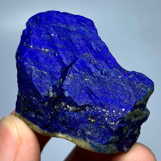 Lapis Lazuli, Rough Specimen, Fluorescent, UV Reactive, 66.8 Grams, 334 Carats, Afghanistan, Blue Stone, Pyrite, Raw Mineral, Third Eye Chakra, Large Specimen, Collector Grade