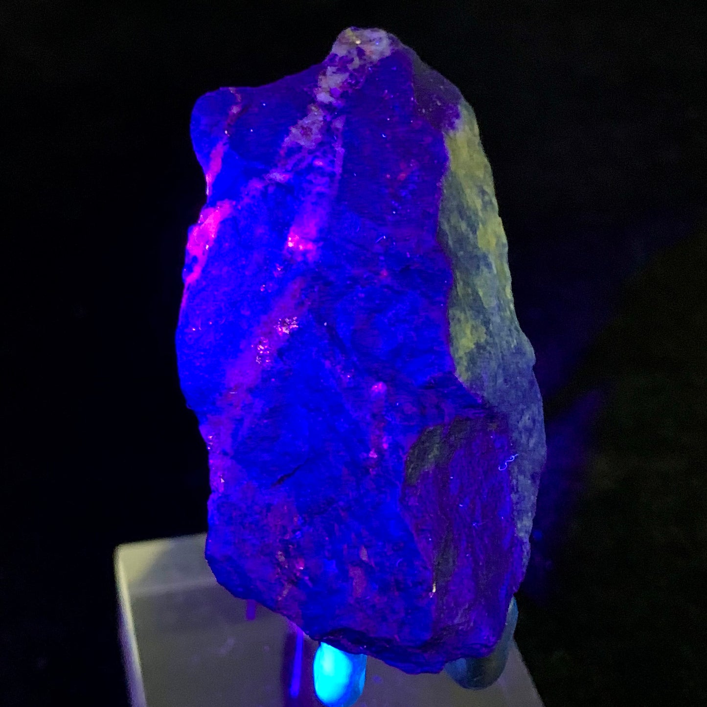 Lapis Lazuli, Rough Specimen, Fluorescent, UV Reactive, Afghanistan, Blue Stone, Pyrite, Raw Mineral, Third Eye Chakra, Handheld Stone, Collector Grade