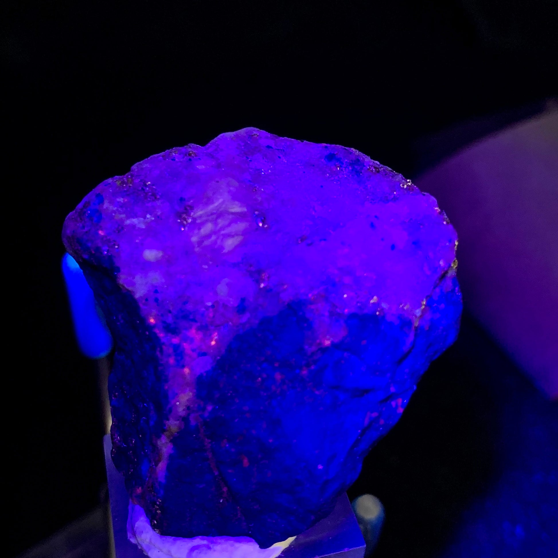 Lapis Lazuli, Afghanistan, Fluorescent, UV Reactive, Lazurite, 32 Grams, 160 Carats, Mine 4, Blue Stone, Calcite, Pyrite, Third Eye Chakra, Collector Mineral