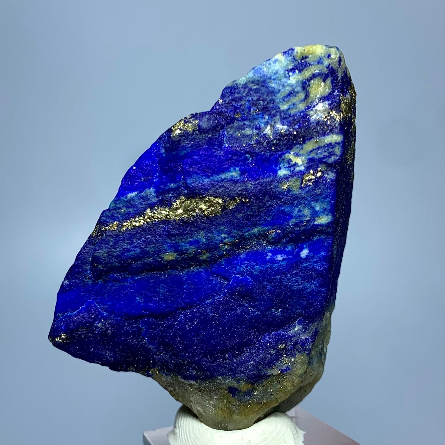 Lapis Lazuli, Rough Specimen, Fluorescent, UV Reactive, 32.3 Grams, 161.5 Carats, Afghanistan, Blue Stone, Pyrite, Raw Mineral, Third Eye Chakra, Handheld Stone, Collector Grade