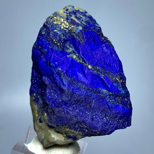 Lapis Lazuli, Rough Specimen, Fluorescent, UV Reactive, 32.3 Grams, 161.5 Carats, Afghanistan, Blue Stone, Pyrite, Raw Mineral, Third Eye Chakra, Handheld Stone, Collector Grade