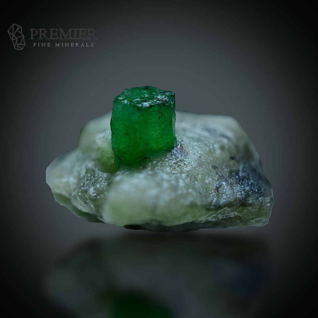 Emerald, Swat Valley, Beryl, 21.2 Carats, 4.24 Grams, Pakistan Mineral, Emerald on Matrix, Green Crystal, Collector Specimen, Heart Chakra, Investment Grade, Rare Emerald, Miniature Specimen