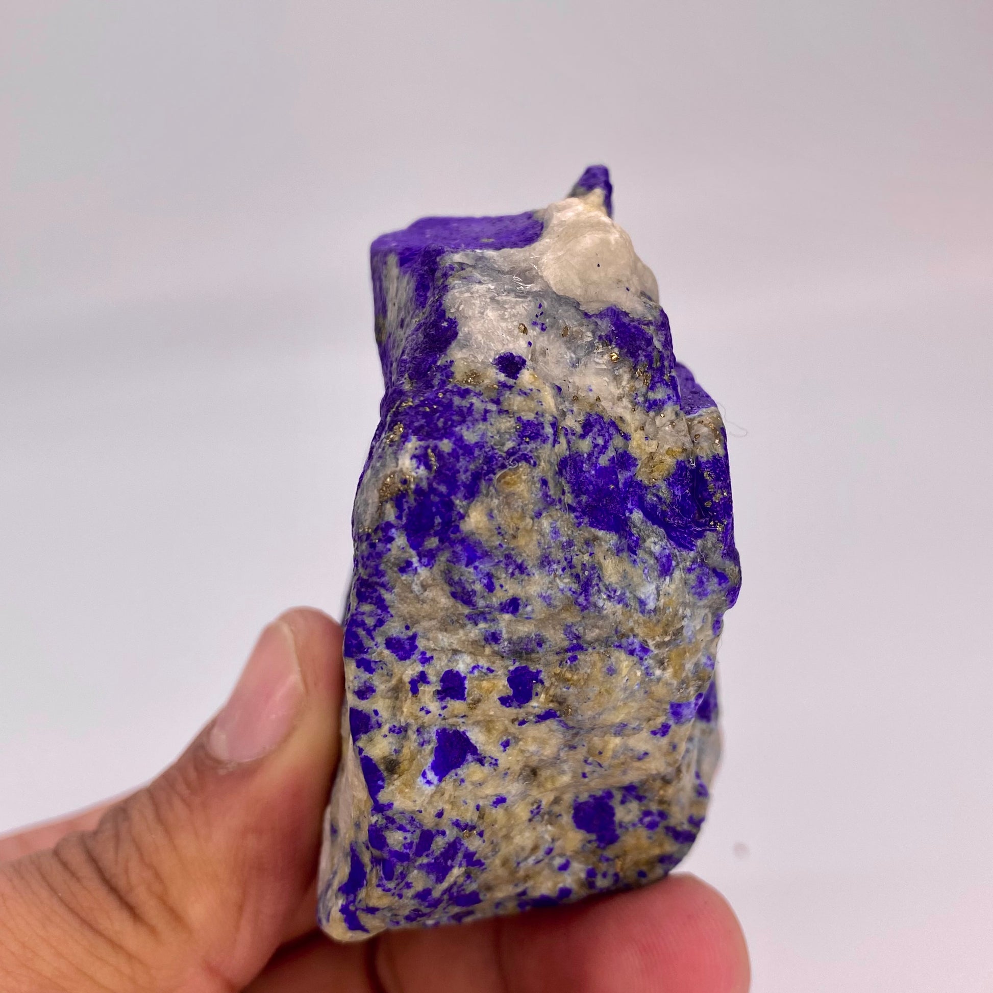 Lapis Lazuli, Lazurite, Afghanistan Minerals, 246g, Rough Gemstone, Royal Blue Lapis, Pyrite Inclusions, Lapidary Rough, Cabinet Specimen