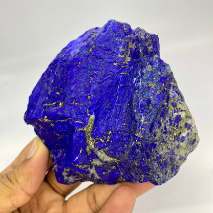 Lapis Lazuli, Lazurite, Afghanistan Minerals, 399g, Rough Gemstone, Royal Blue Lapis, Pyrite Inclusions, Lapidary Rough, Cabinet Specimen