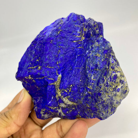 Lapis Lazuli, Lazurite, Afghanistan Minerals, 399g, Rough Gemstone, Royal Blue Lapis, Pyrite Inclusions, Lapidary Rough, Cabinet Specimen