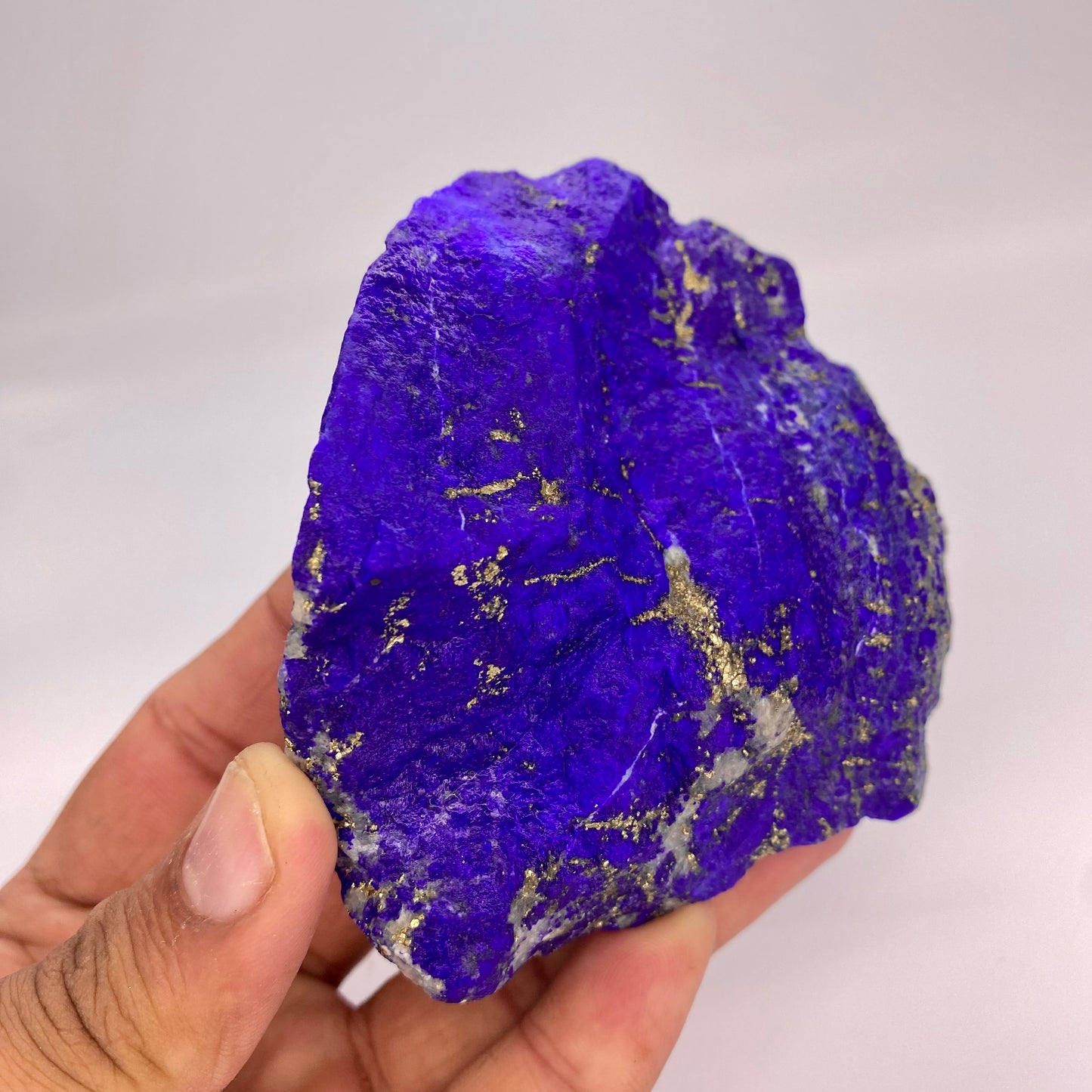 Lapis Lazuli, Lazurite, Afghanistan Minerals, 399g, Rough Gemstone, Royal Blue Lapis, Pyrite Inclusions, Lapidary Rough, Cabinet Specimen