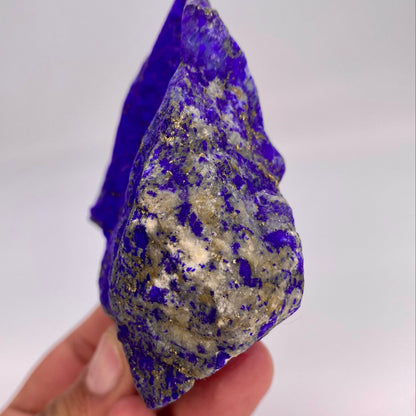 Lapis Lazuli, Lazurite, Afghanistan Minerals, 399g, Rough Gemstone, Royal Blue Lapis, Pyrite Inclusions, Lapidary Rough, Cabinet Specimen