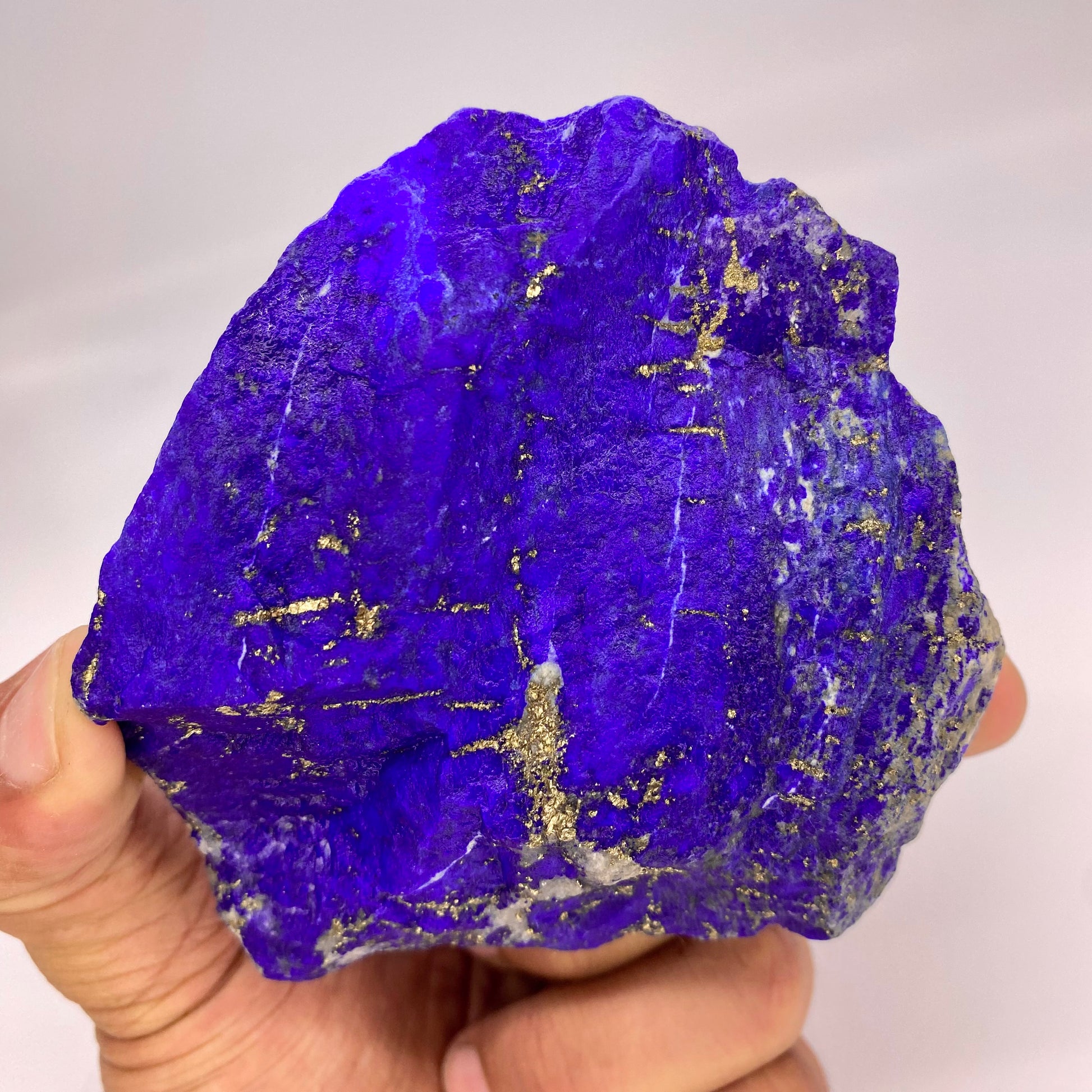 Lapis Lazuli, Lazurite, Afghanistan Minerals, 399g, Rough Gemstone, Royal Blue Lapis, Pyrite Inclusions, Lapidary Rough, Cabinet Specimen