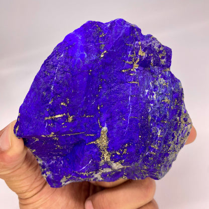 Lapis Lazuli, Lazurite, Afghanistan Minerals, 399g, Rough Gemstone, Royal Blue Lapis, Pyrite Inclusions, Lapidary Rough, Cabinet Specimen