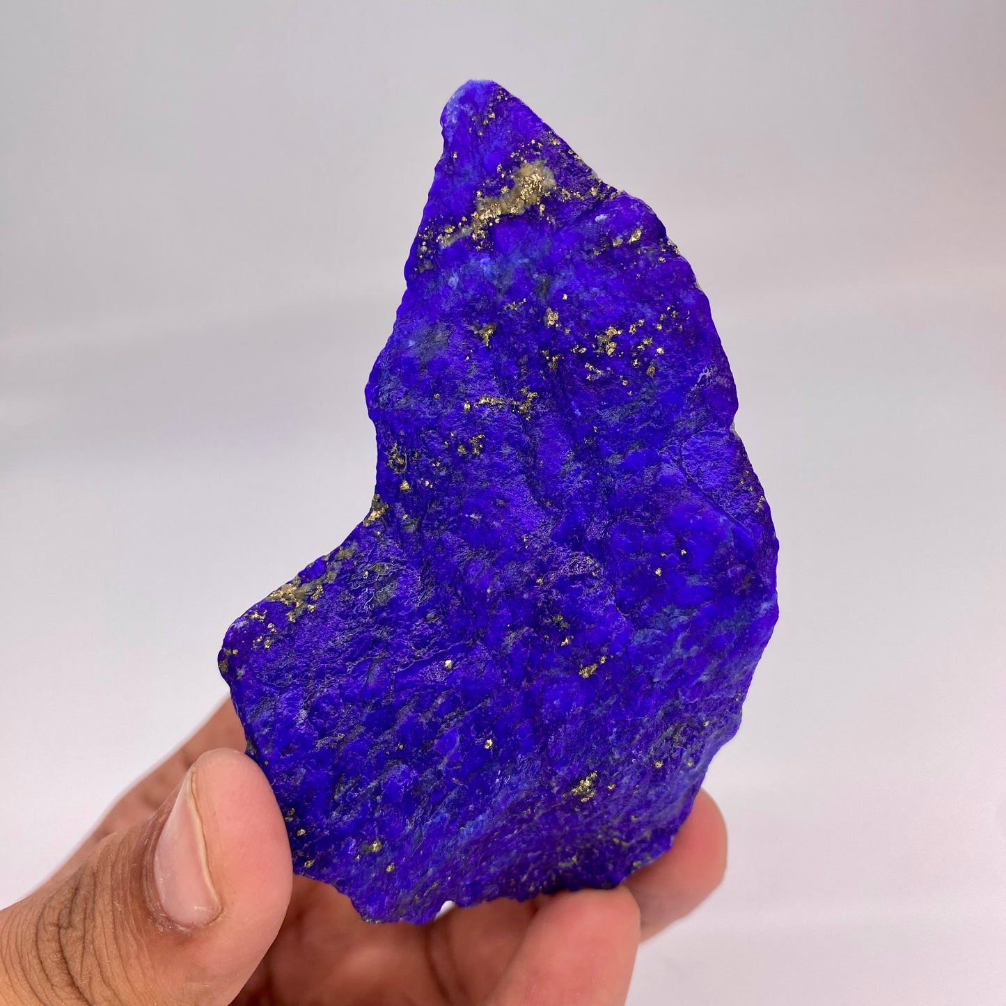 Lapis Lazuli, Lazurite, Afghanistan Minerals, 161g, Rough Gemstone, Royal Blue Lapis, Pyrite Inclusions, Lapidary Rough, Cabinet Specimen