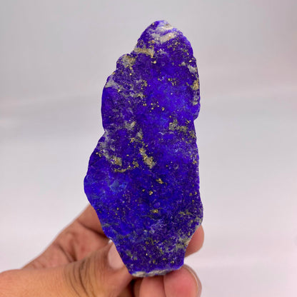 Lapis Lazuli, Lazurite, Afghanistan Minerals, 161g, Rough Gemstone, Royal Blue Lapis, Pyrite Inclusions, Lapidary Rough, Cabinet Specimen