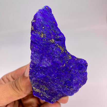 Lapis Lazuli, Lazurite, Afghanistan Minerals, 161g, Rough Gemstone, Royal Blue Lapis, Pyrite Inclusions, Lapidary Rough, Cabinet Specimen
