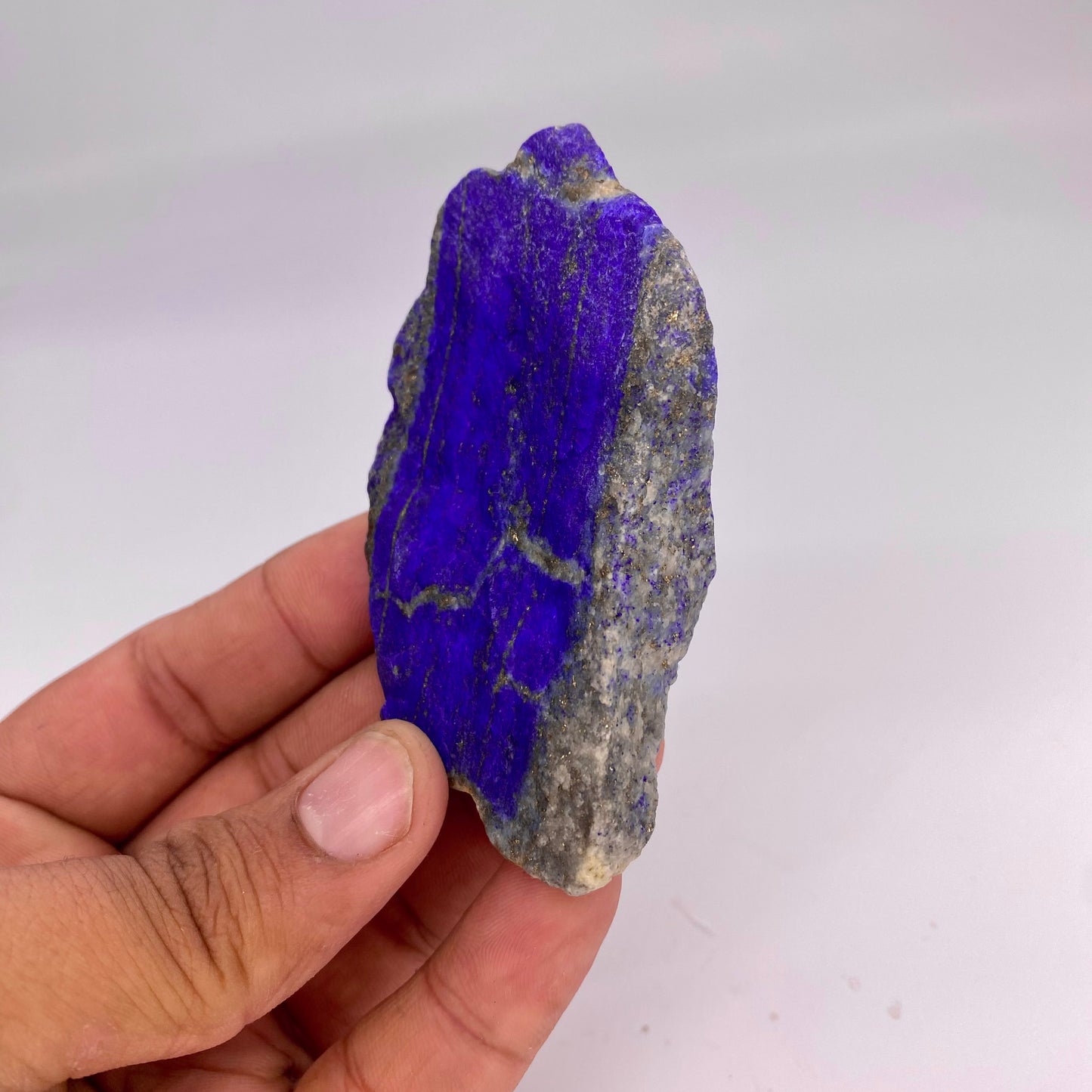 Lapis Lazuli, Lazurite, Afghanistan Minerals, 109g, Rough Gemstone, Royal Blue Lapis, Pyrite Inclusions, Lapidary Rough, Cabinet Specimen