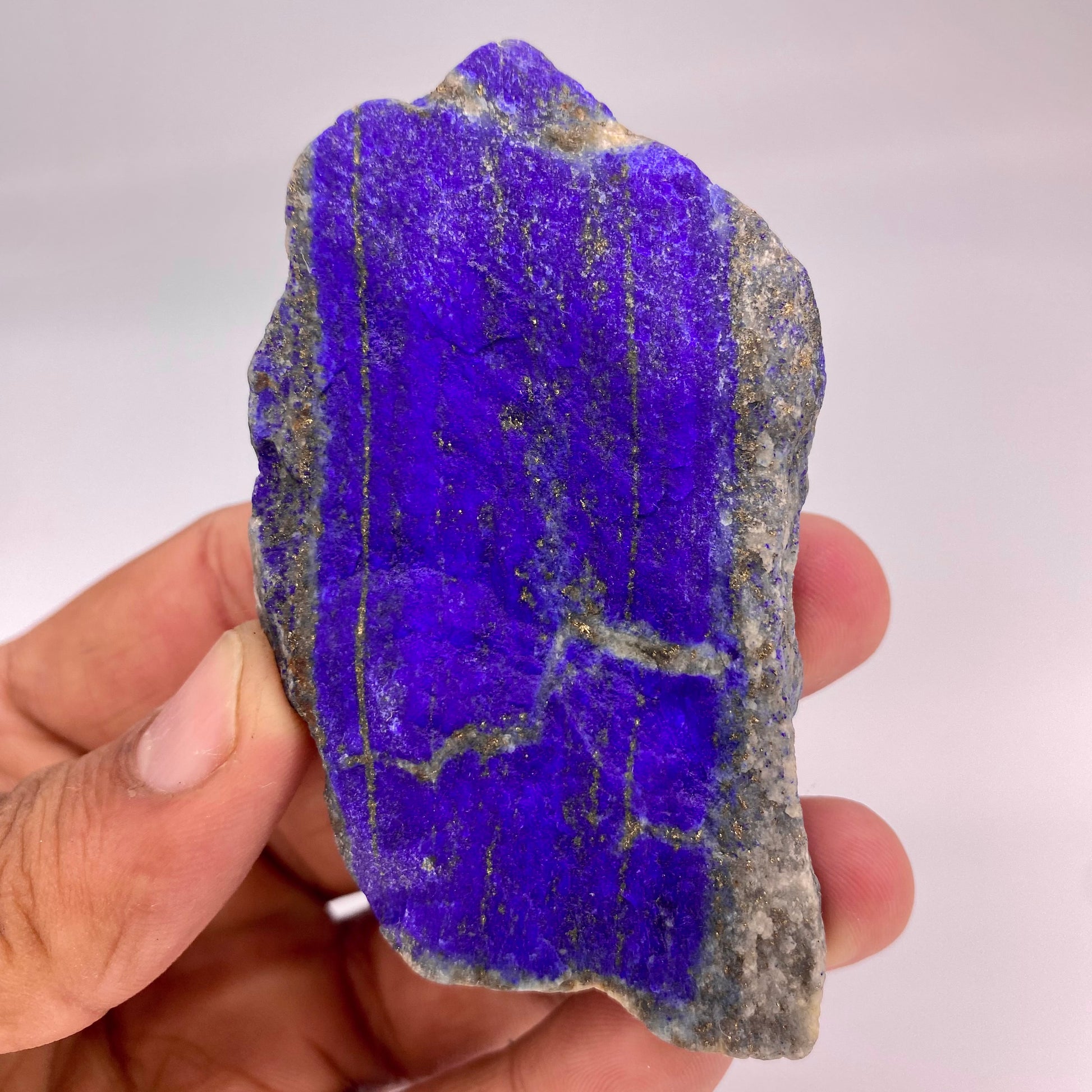 Lapis Lazuli, Lazurite, Afghanistan Minerals, 109g, Rough Gemstone, Royal Blue Lapis, Pyrite Inclusions, Lapidary Rough, Cabinet Specimen