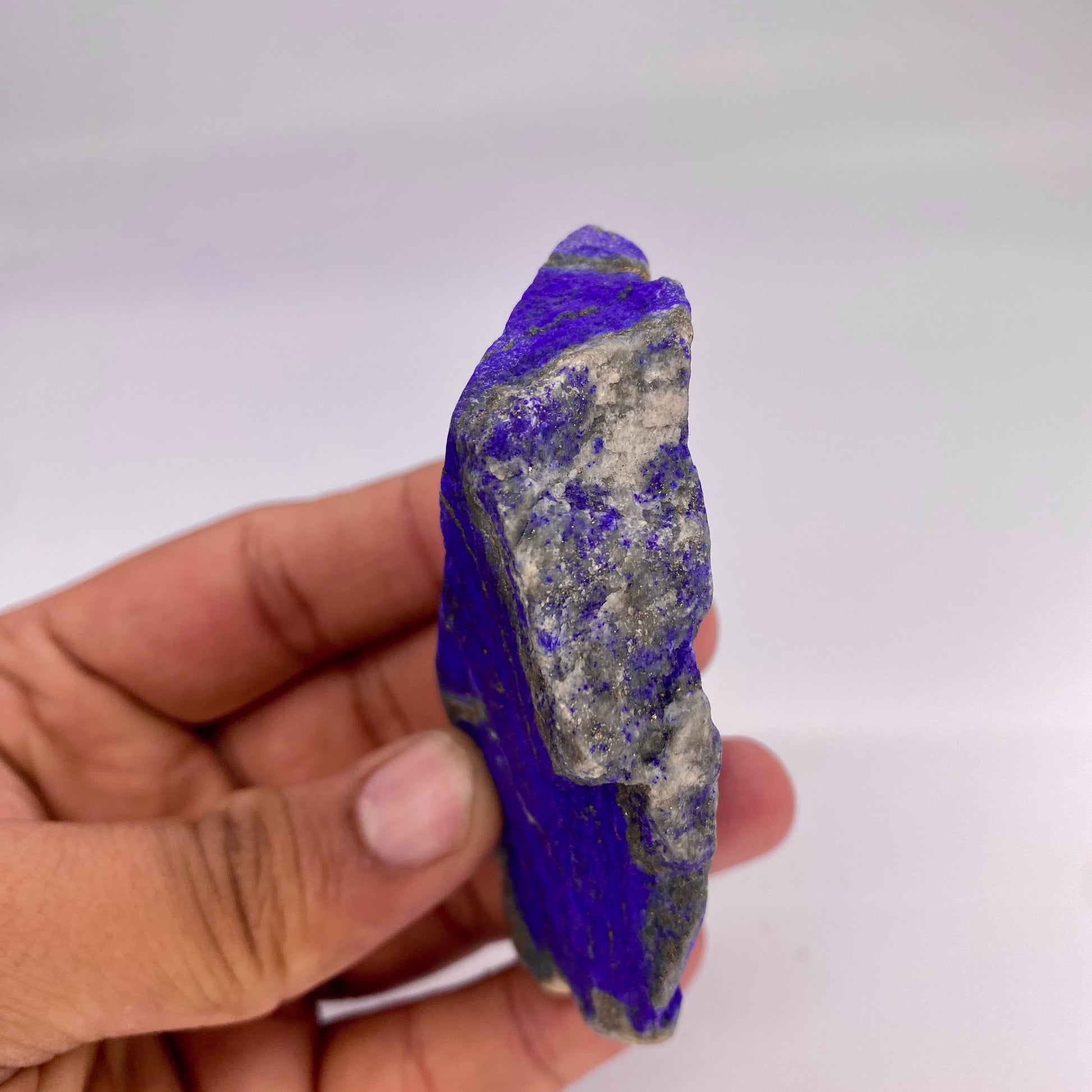 Lapis Lazuli, Lazurite, Afghanistan Minerals, 109g, Rough Gemstone, Royal Blue Lapis, Pyrite Inclusions, Lapidary Rough, Cabinet Specimen