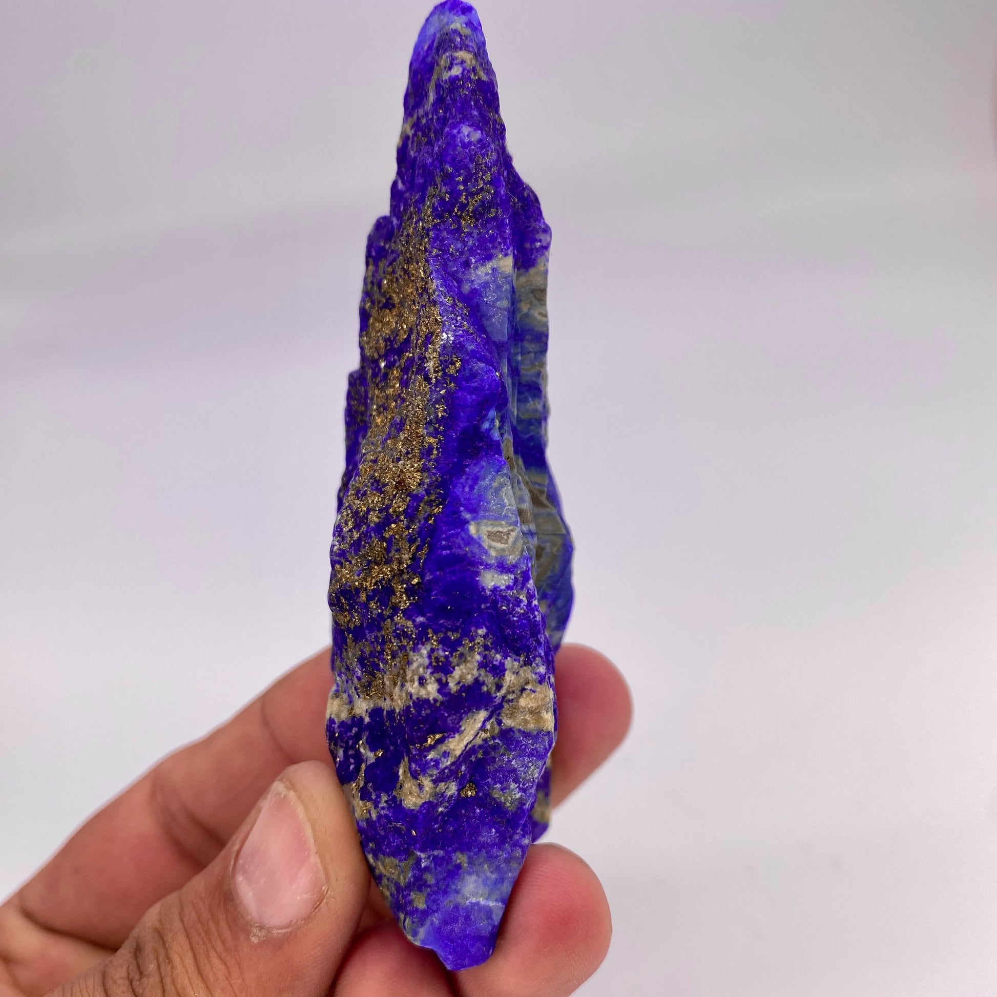 Lapis Lazuli, Lazurite, Afghanistan Minerals, 159g, Rough Gemstone, Royal Blue Lapis, Pyrite Inclusions, Lapidary Rough, Cabinet Specimen