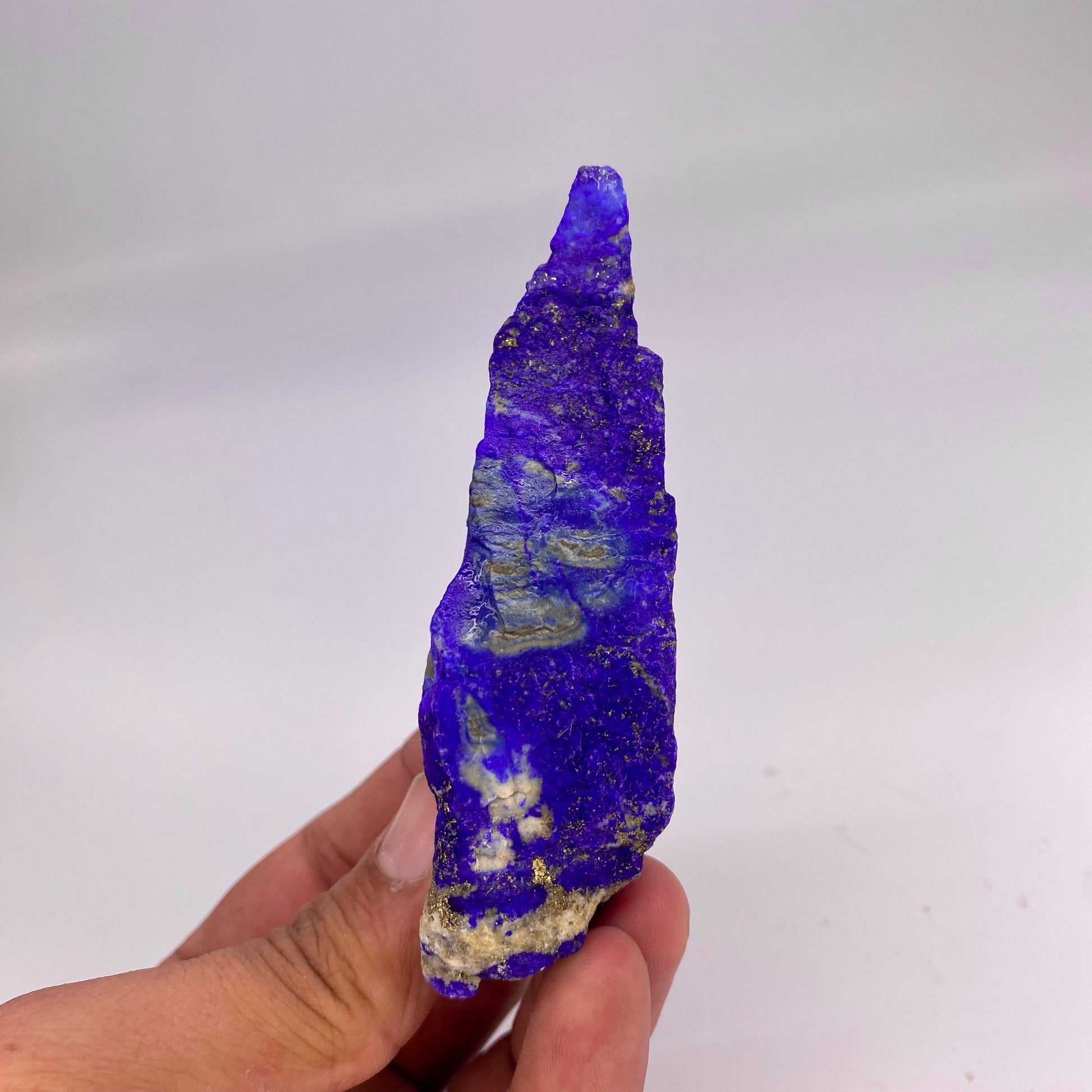 Lapis Lazuli, Lazurite, Afghanistan Minerals, 490g, Rough Gemstone, Royal Blue Lapis, Pyrite Inclusions, Lapidary Rough, Cabinet Specimen