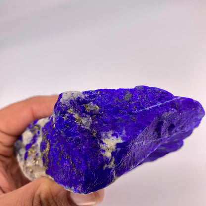 Lapis Lazuli, Lazurite, Afghanistan Minerals, 490g, Rough Gemstone, Royal Blue Lapis, Pyrite Inclusions, Lapidary Rough, Cabinet Specimen