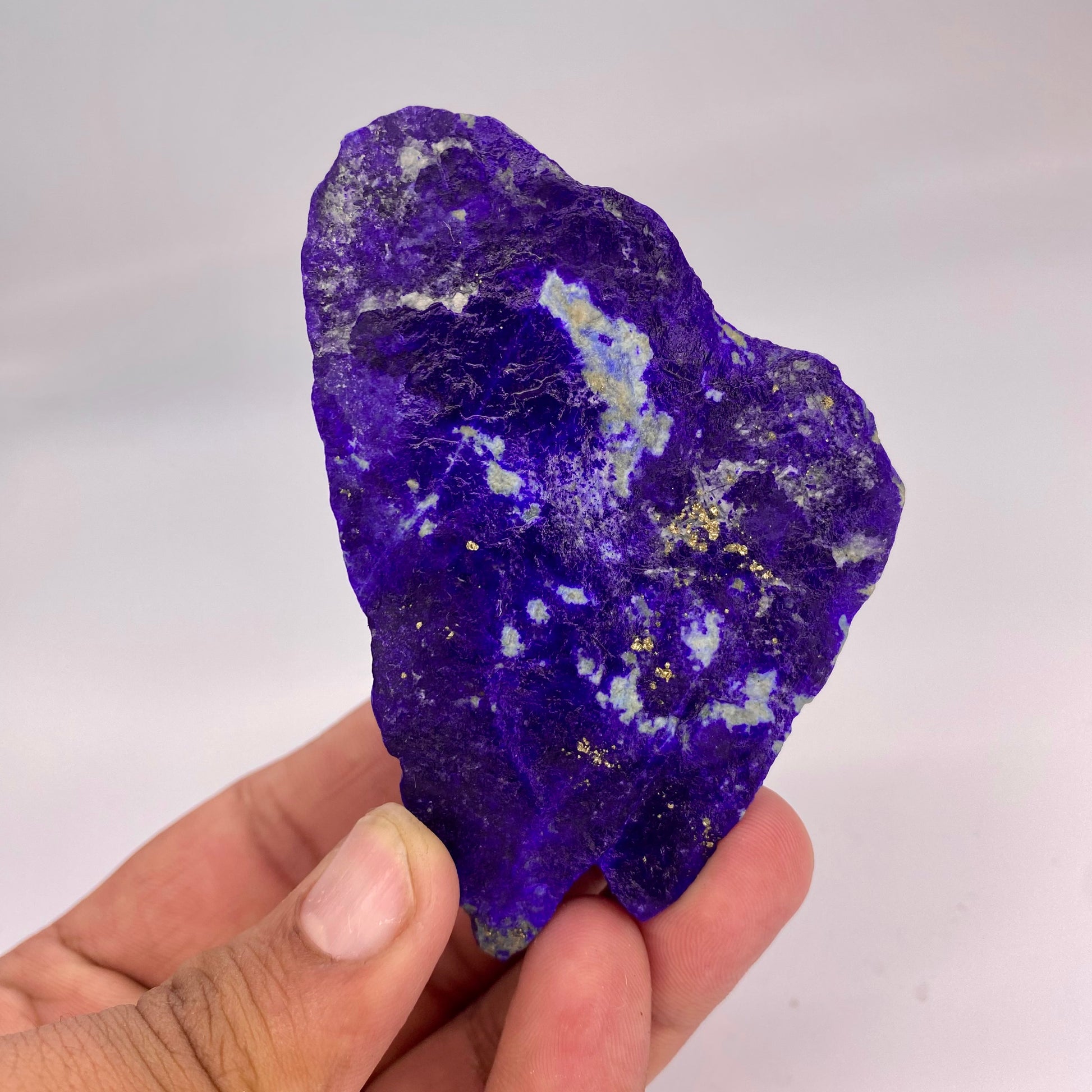 Lapis Lazuli, Lazurite, Afghanistan Minerals, 149g, Rough Gemstone, Royal Blue Lapis, Pyrite Inclusions, Lapidary Rough, Cabinet Specimen