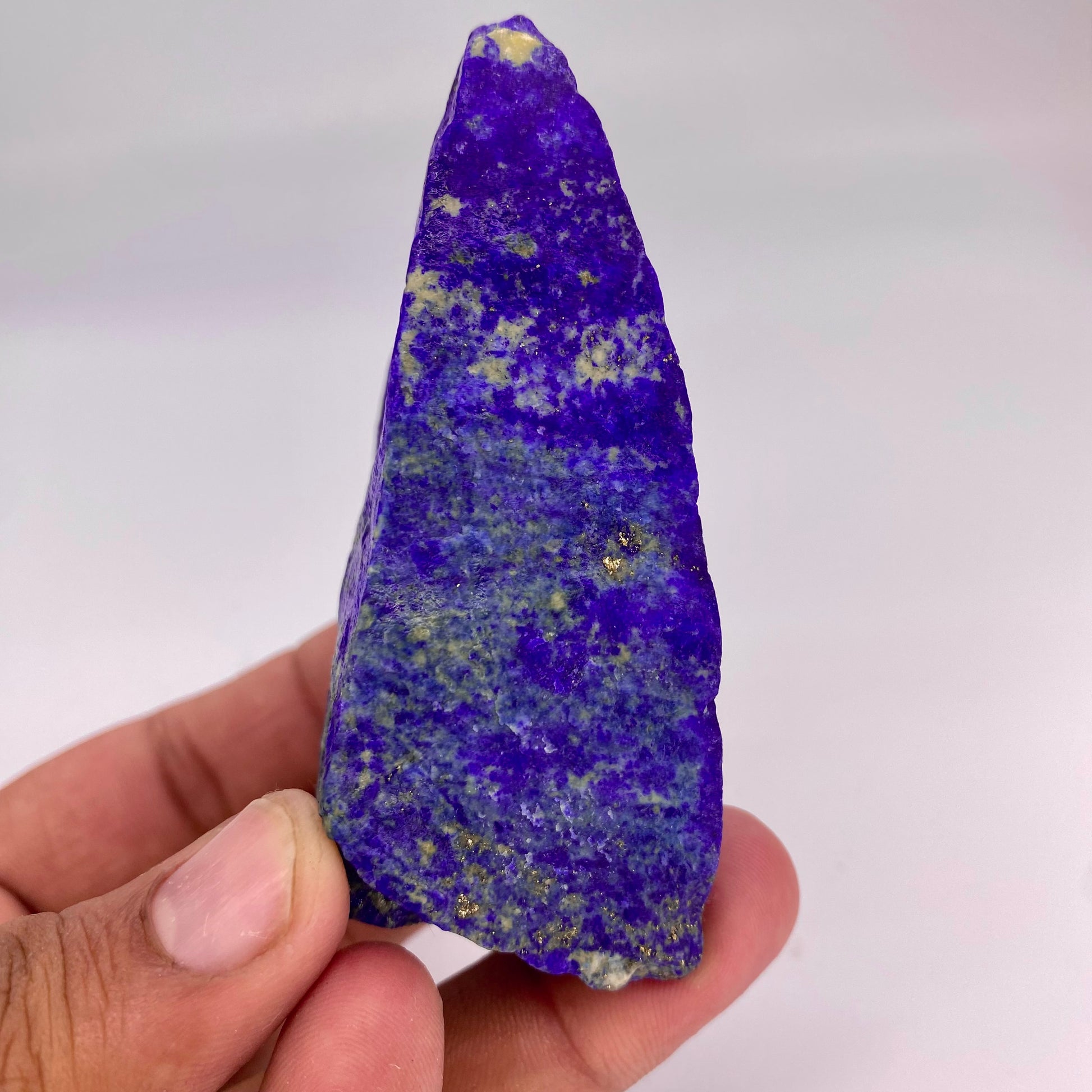 Lapis Lazuli, Lazurite, Afghanistan Minerals, 149g, Rough Gemstone, Royal Blue Lapis, Pyrite Inclusions, Lapidary Rough, Cabinet Specimen
