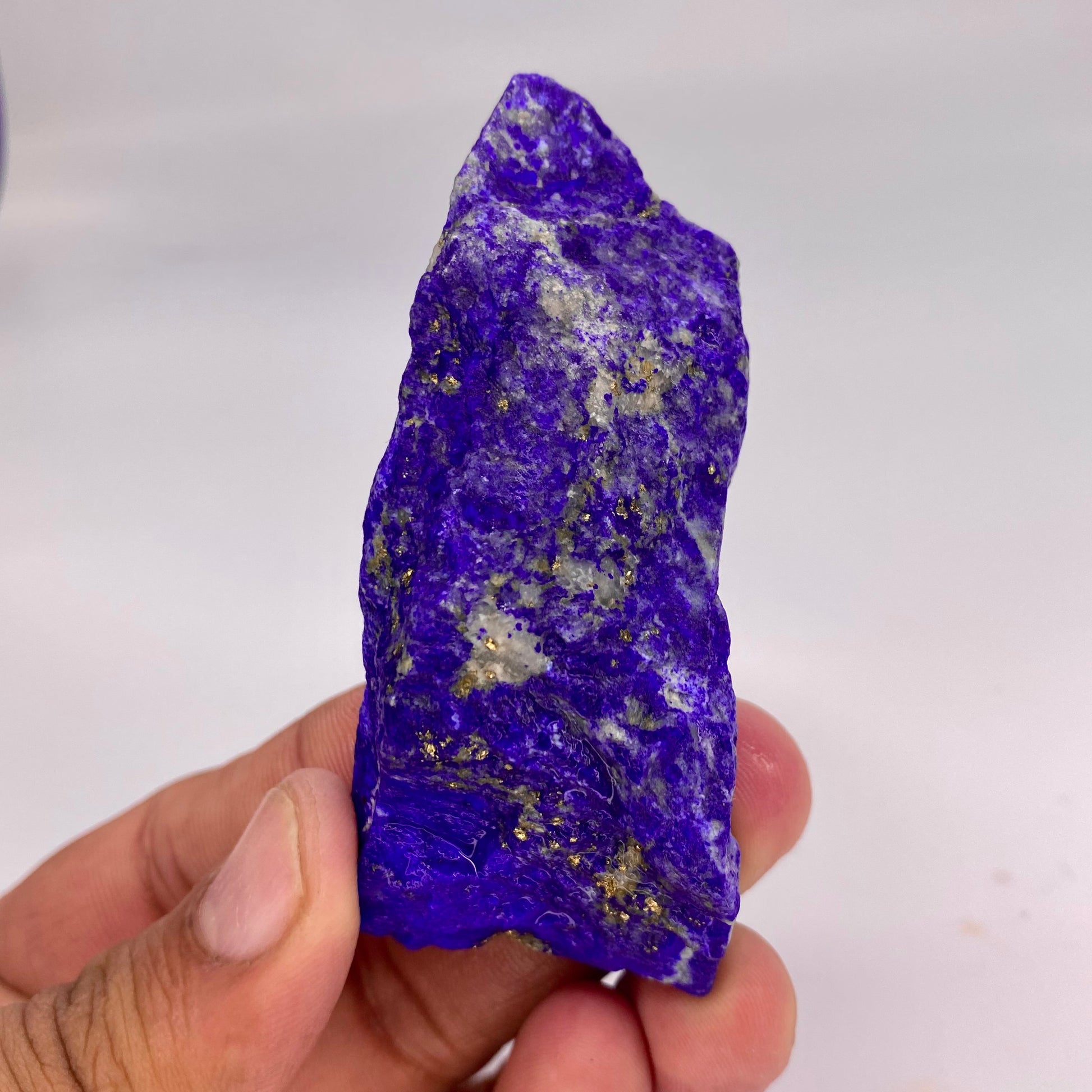 Lapis Lazuli, Lazurite, Afghanistan Minerals, 82g, Rough Gemstone, Royal Blue Lapis, Pyrite Inclusions, Lapidary Rough, Cabinet Specimen