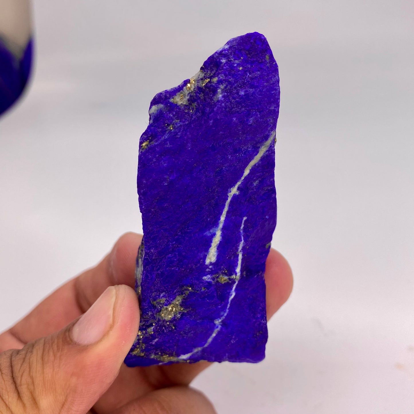 Lapis Lazuli, Lazurite, Afghanistan Minerals, 82g, Rough Gemstone, Royal Blue Lapis, Pyrite Inclusions, Lapidary Rough, Cabinet Specimen