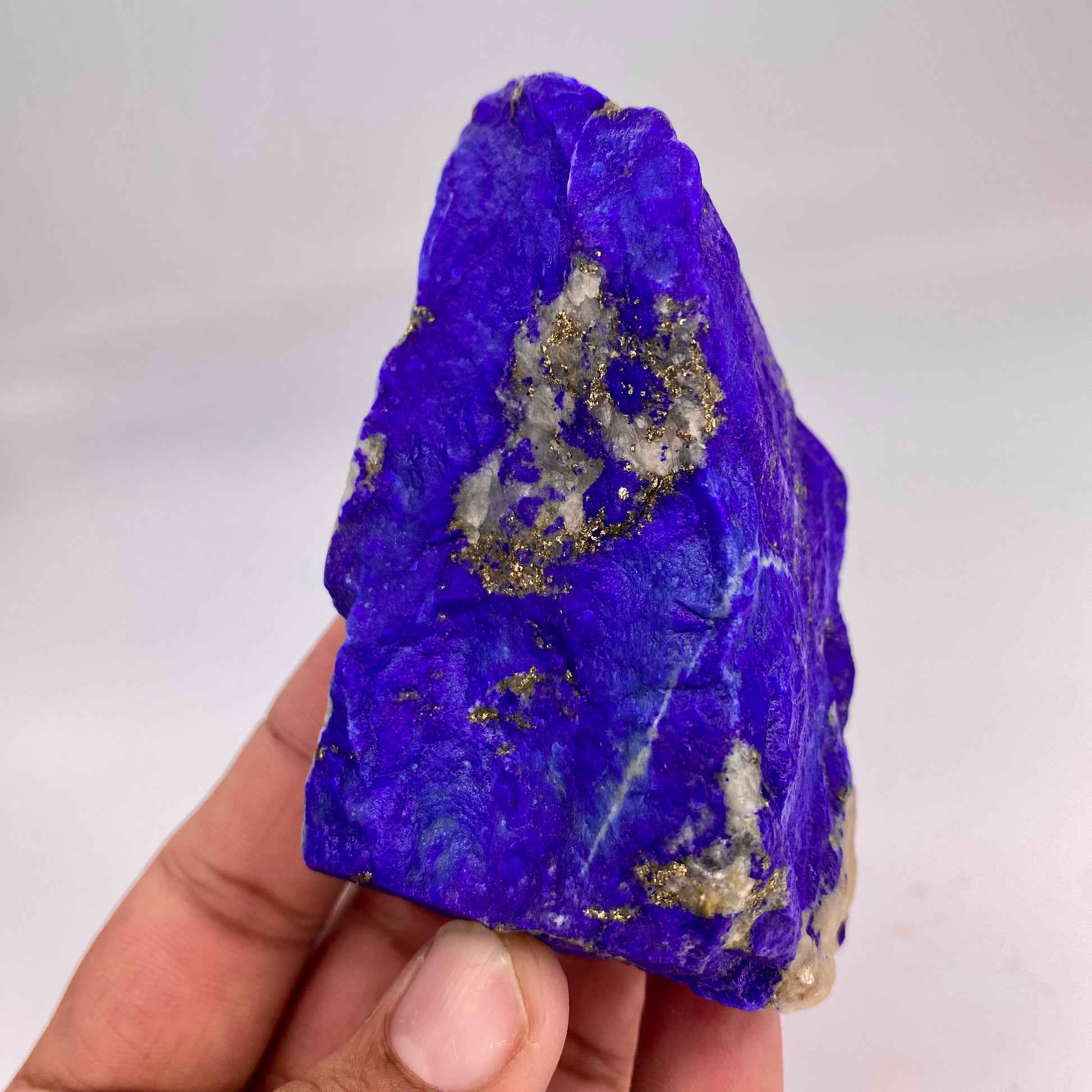 Lapis Lazuli, Lazurite, Afghanistan Minerals, 314g, Rough Gemstone, Royal Blue Lapis, Pyrite Inclusions, Lapidary Rough, Cabinet Specimen