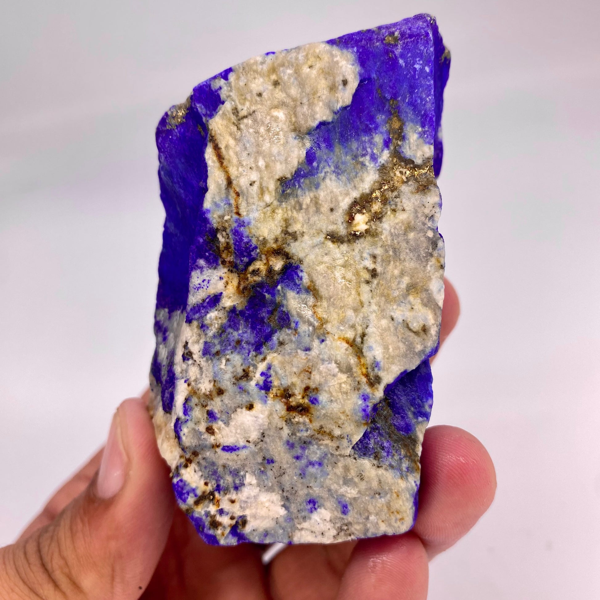 Lapis Lazuli, Lazurite, Afghanistan Minerals, 314g, Rough Gemstone, Royal Blue Lapis, Pyrite Inclusions, Lapidary Rough, Cabinet Specimen