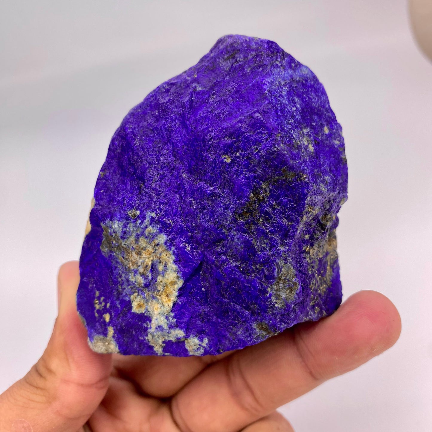 Lapis Lazuli, Lazurite, Afghanistan Minerals, 370g, Rough Gemstone, Royal Blue Lapis, Pyrite Inclusions, Lapidary Rough, Cabinet Specimen