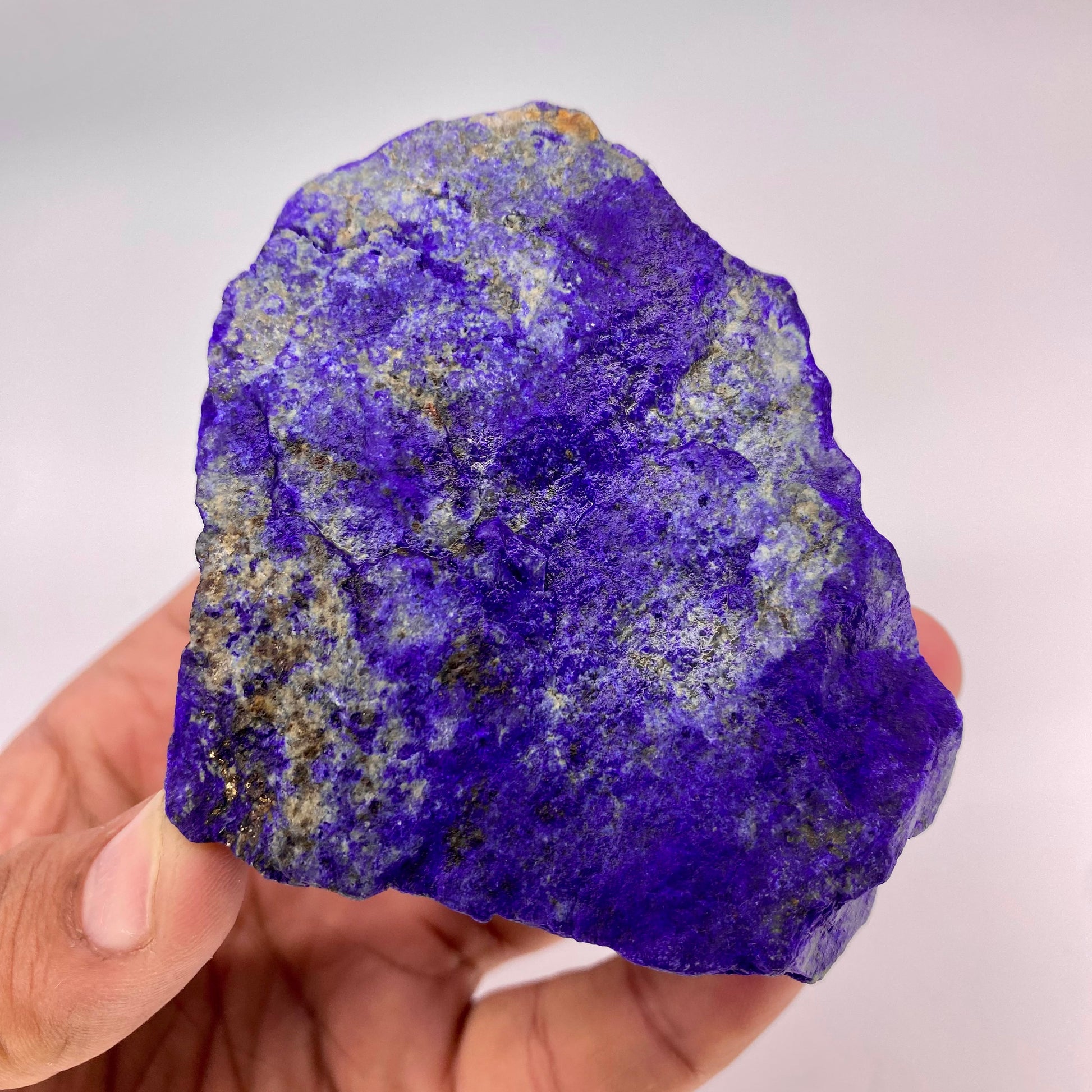 Lapis Lazuli, Lazurite, Afghanistan Minerals, 370g, Rough Gemstone, Royal Blue Lapis, Pyrite Inclusions, Lapidary Rough, Cabinet Specimen