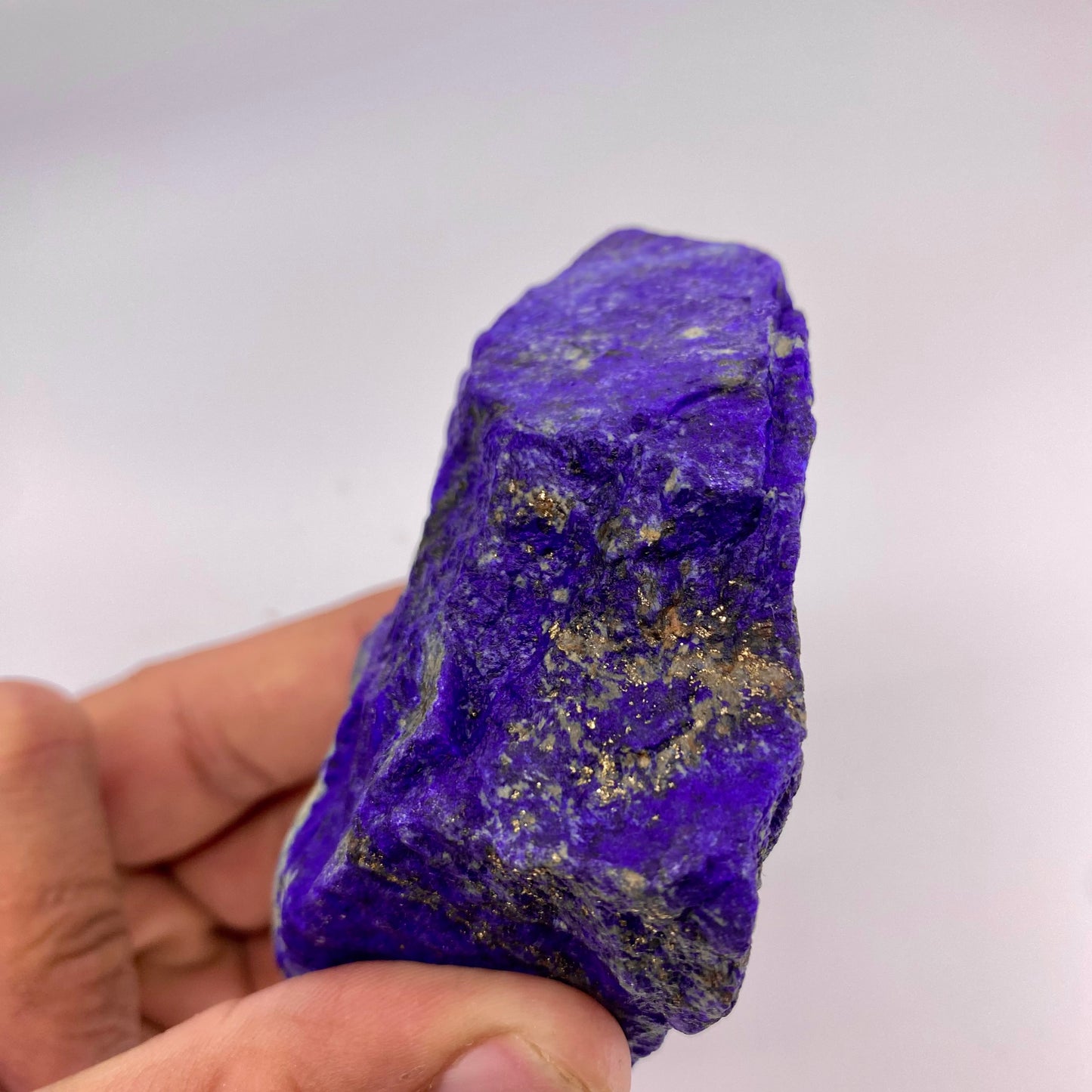 Lapis Lazuli, Lazurite, Afghanistan Minerals, 370g, Rough Gemstone, Royal Blue Lapis, Pyrite Inclusions, Lapidary Rough, Cabinet Specimen