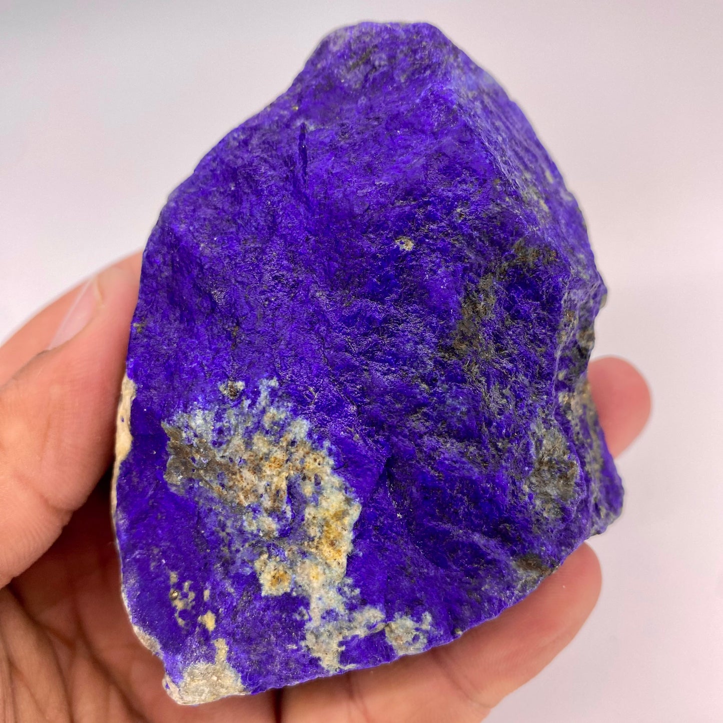 Lapis Lazuli, Lazurite, Afghanistan Minerals, 370g, Rough Gemstone, Royal Blue Lapis, Pyrite Inclusions, Lapidary Rough, Cabinet Specimen